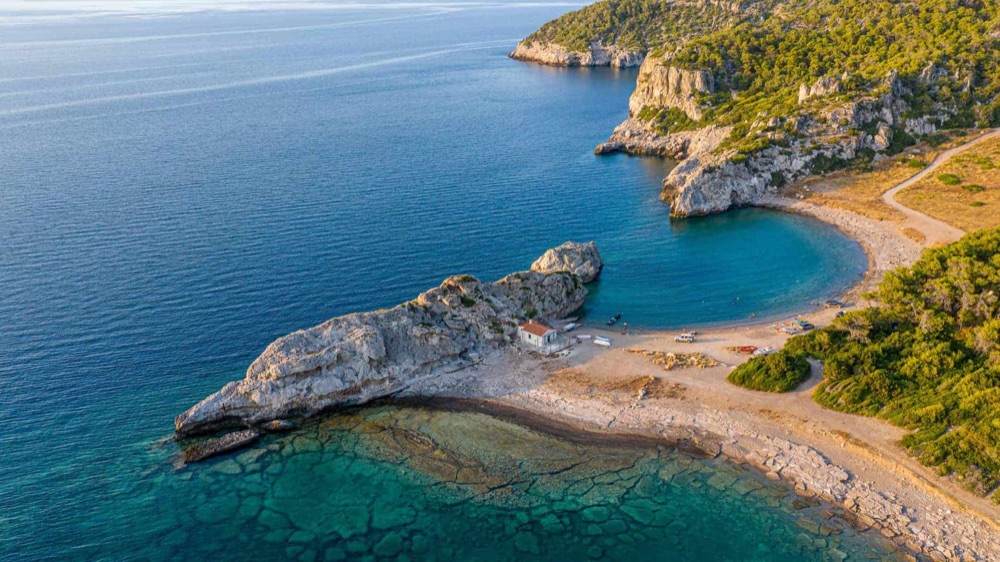 Crystal clear water on the Perachora peninsula, Corinthia